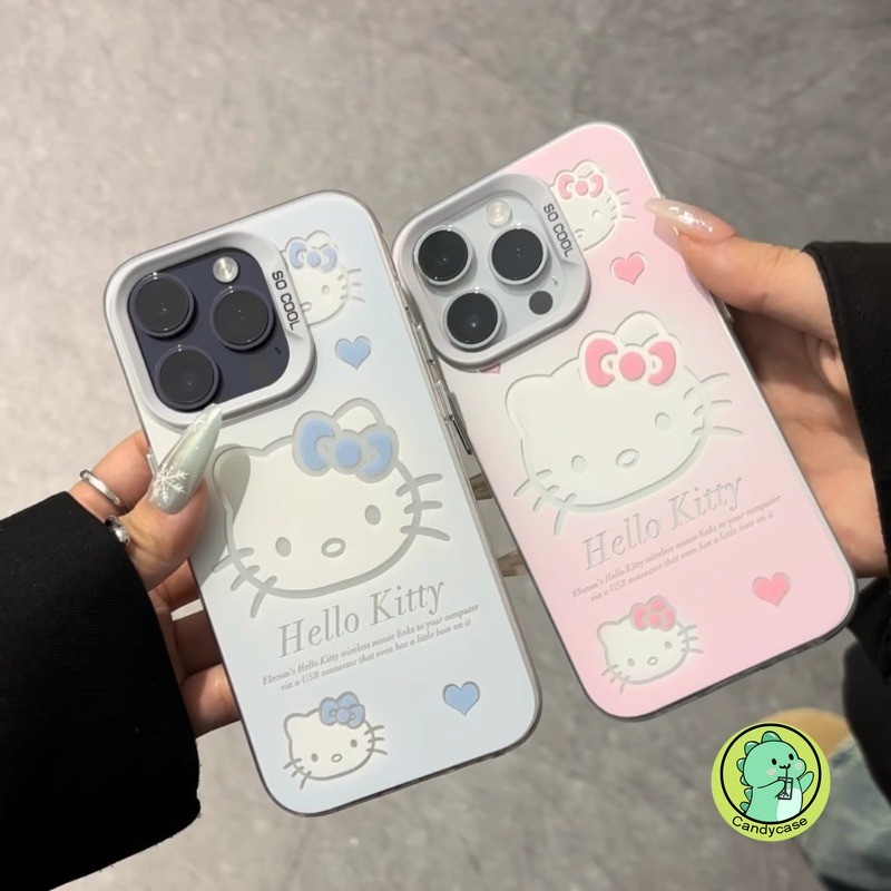ปลอกเงินสําหรับ Infinix GT 20 Pro สมาร์ท 9 8 7 HD 6 5 4 Pro Plus หมายเหตุ 40X 40 30 Pro Plus 7 Lite Zero 40 5G 4G ปกหลังน่ารักการ์ตูน Love Kitty Cat Hard เคสโทรศัพท์กันกระแทก