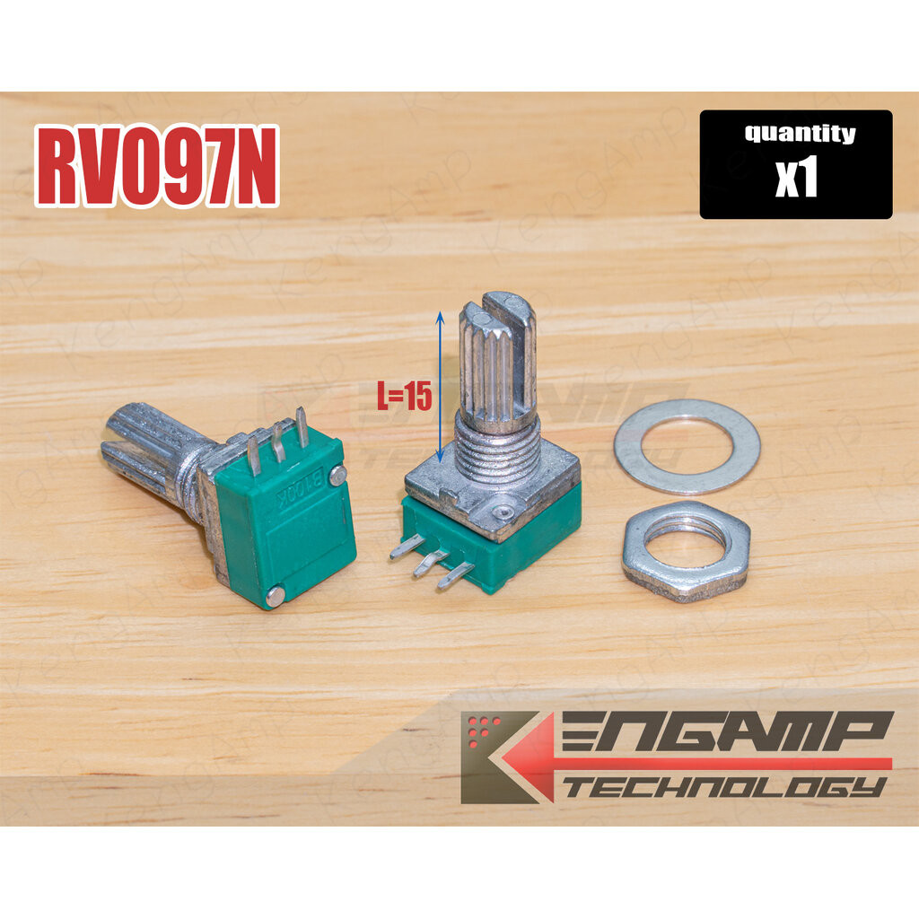 (1ตัว) [VR] RV097N วอลุ่ม 3ขา แกนยาว 15mm