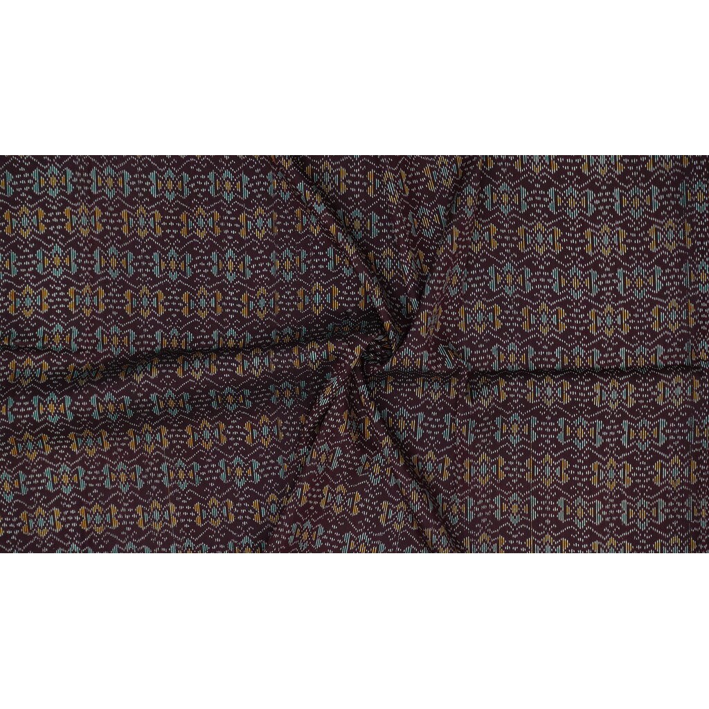 ซิ่น ผ้าไหมมัดหมี่ 3ตะกอ ขนาด 1x2เมตร ลายขอไขว้ พื้นสีม่วงกะปิ รหัส R2Q-ME-066-1220670914