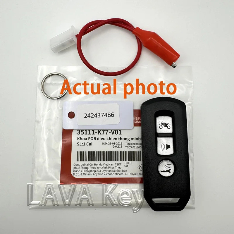 K77 รถจักรยานยนต์ Remote Key สําหรับ Honda สกู๊ตเตอร์ ADV150 SH150 Forza300 PCX150 433MHz 47Chip Universal Key Fob พร้อม Transponder