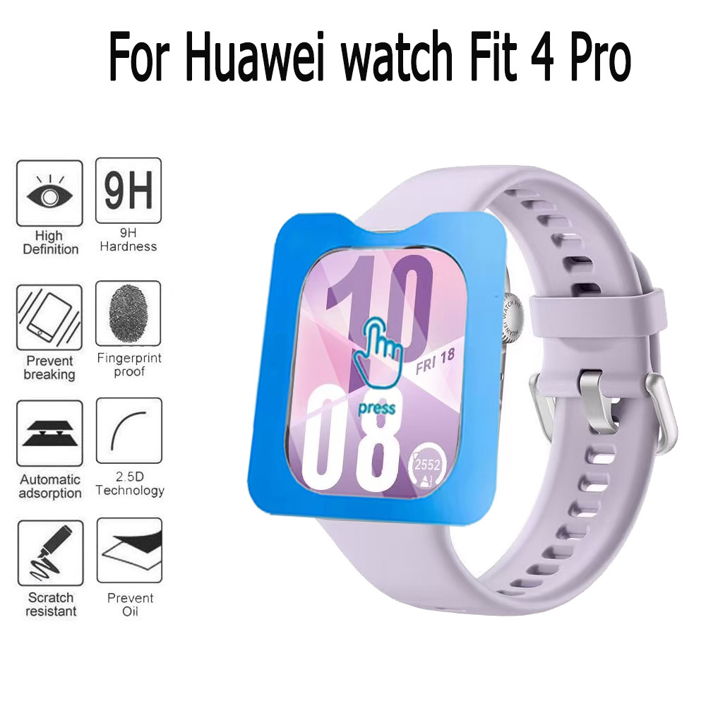สําหรับ Huawei watch fit 4 HD ป้องกันหน้าจอ สําหรับ Huawei watch fit 4Pro ตําแหน่งนาฬิกากระจกนิรภัยฟ