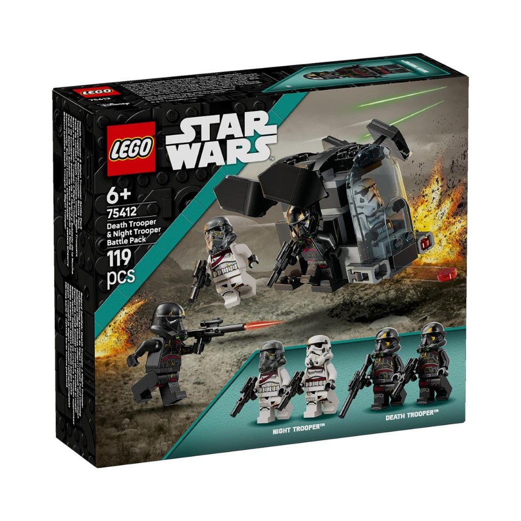 LEGO 75412 Star Wars Death Trooper & Night Trooper Battle Pack ชุดของเล่นอาคาร (119 ชิ้น)