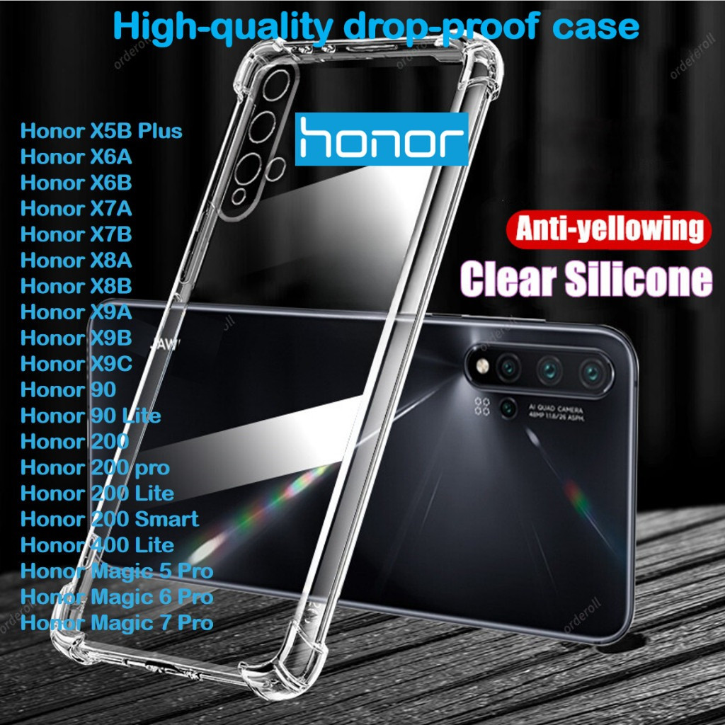 Honor กันกระแทกกลับปลอก Honor X9B X9A X8B X8A X7A X6A X6B X5B Honor 200 90 Lite Honor Magic 5 6 Pro 