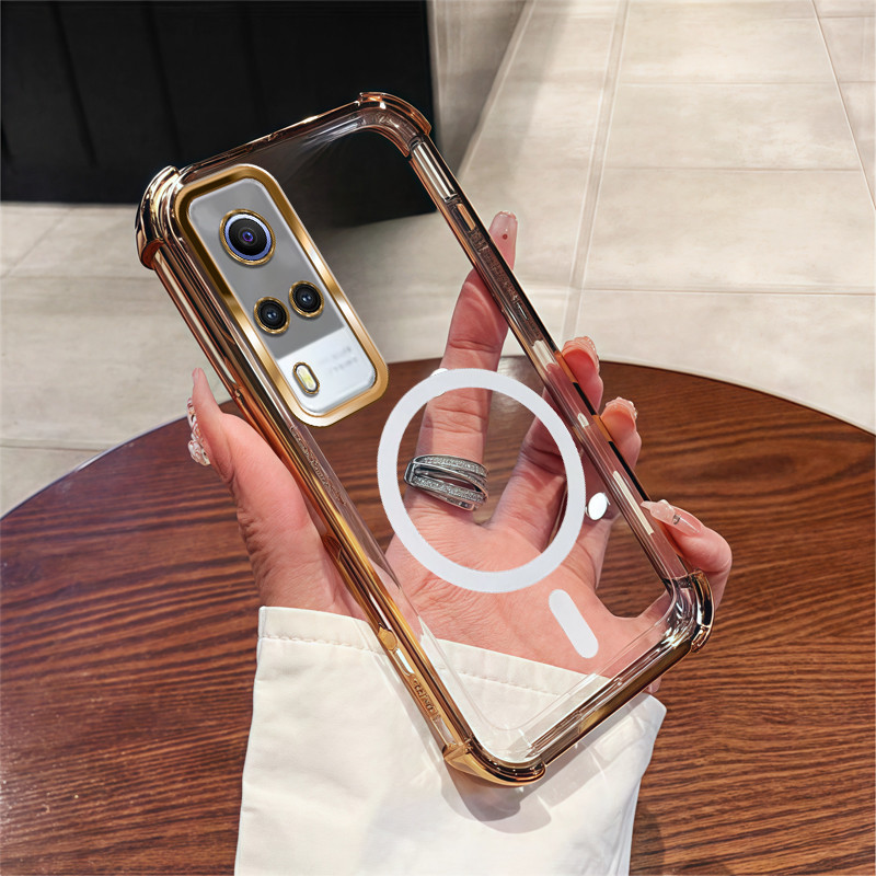 สําหรับ Vivo Y51 2020 Y31 Y53S Y51A แม่เหล็กไร้สายโปร่งใสสี่มุมดูดซับแรงกระแทกเลนส์ป้องกันเคสโทรศัพท์ SJSFDDR ราคา ถูกที่สุด ดีลบีเคเค แกลเลอรีภาพที่ 8