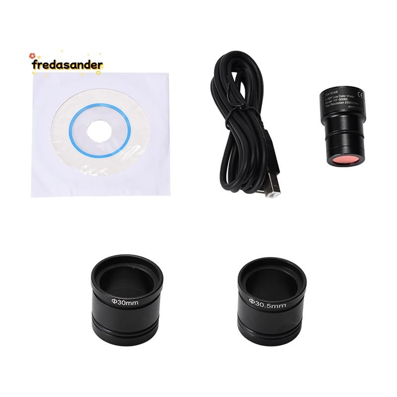 5MP CMOS USB2.0 อะแดปเตอร์กล้องจุลทรรศน์อิเล็กทรอนิกส์ HD สําหรับ Microscopio