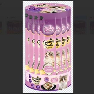 [[กระปุก 40 ซอง]]p ขนมแมวเลีย Catty Cat “ไม่เค็ม ไม่เติมเกลือ” สำหรับลูกแมว 1 เดือนขึ้นไป ขนาด 15gx40ซอง