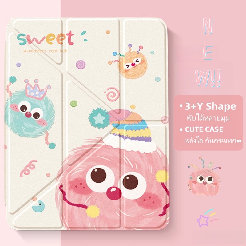 Gen11 Air7(11นิ้ว) A16 เคสไอแพด Y-Shape พร้อมช่องเสียบปากกา M3/M2 Gen7/8/9 gen10 Air4/5 Air11 Pro11