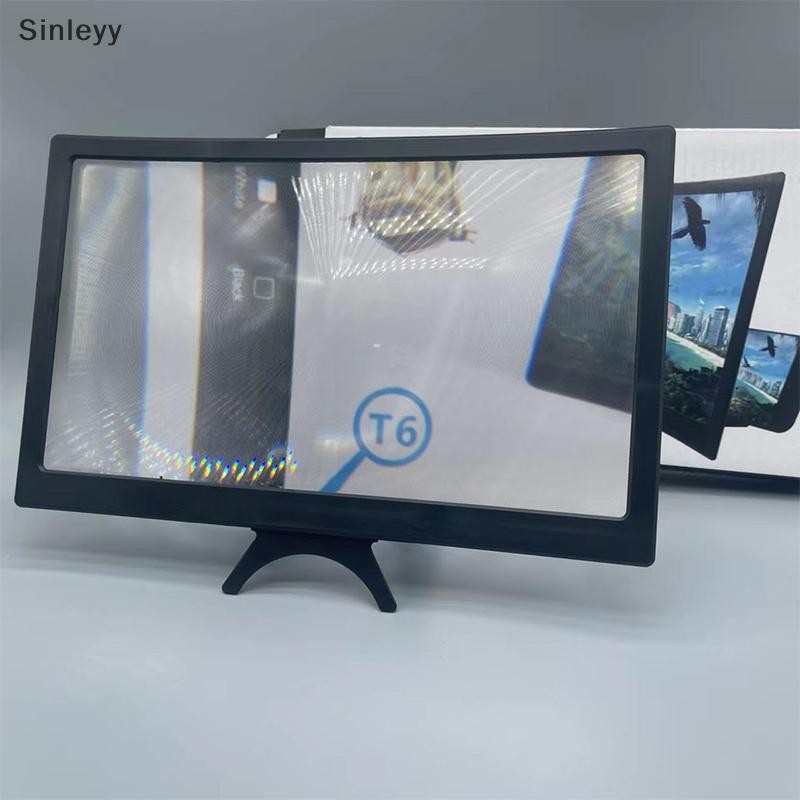 NLE 12 นิ้วหน้าจอขนาดใหญ่ 3D HD เครื่องขยายเสียงหน้าจอโค้งโทรศัพท์มือถือแว่นขยายสมาร์ทโฟนวิดีโอเครื่องขยายเสียงขาตั้ง N
