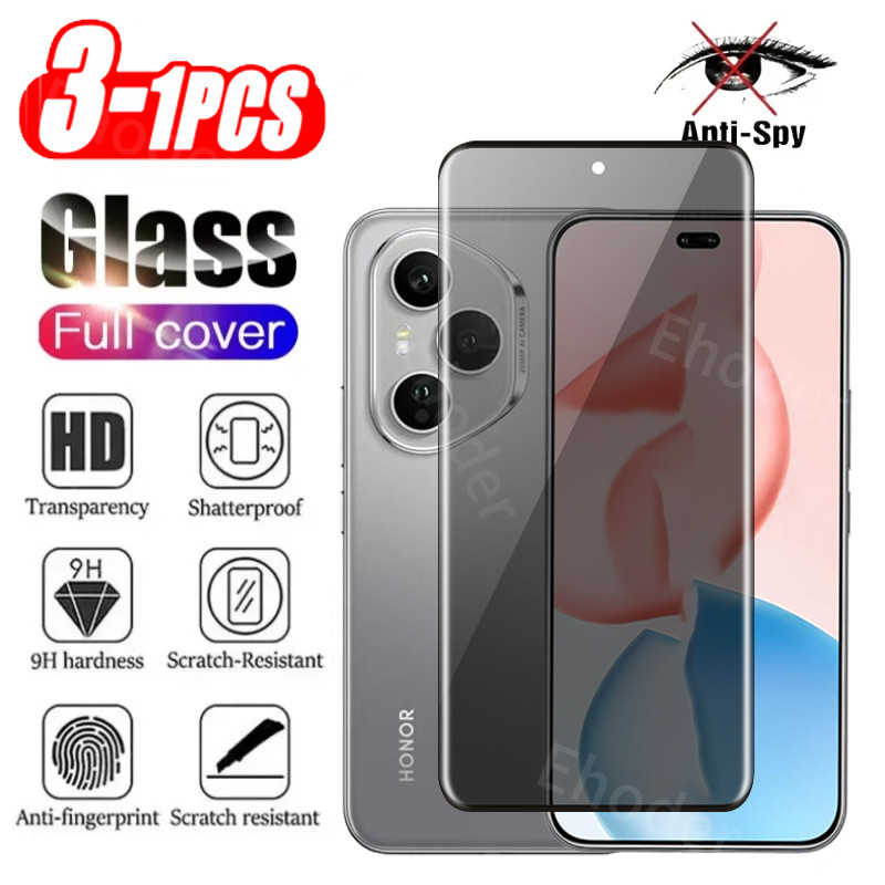 1-3pcs 3D โค้งความเป็นส่วนตัวกระจกนิรภัยสําหรับ Honor 400 Pro 400Pro 4G 5G 2025 ป้องกันหน้าจอสําหรับ Honor400 Honor400Pro DNP-NX9 Anti-Spy ฟิล์มแก้วป้องกัน