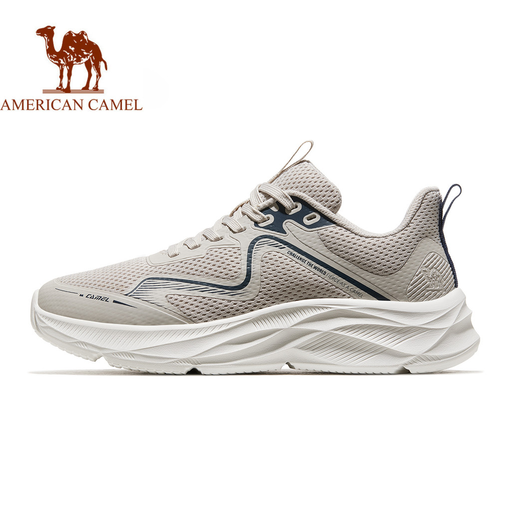 AMERICAN CAMEL Mens Breathable Running Shoes รองเท้าผ้าใบลําลอง