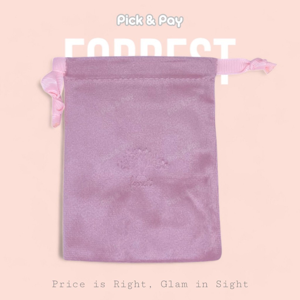 Forrest ถุงผ้ากำมะหยี่ velvet bag pouch with drawstring