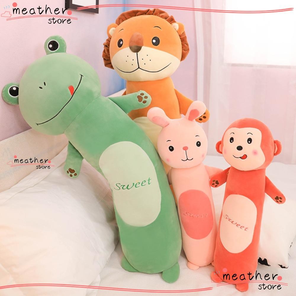 Meatherstore หมอนกระต่ายลิง Peluk น่ารัก, แมว 50/70 ซม. หมอนข้างสัตว์สิงโตบ้าน