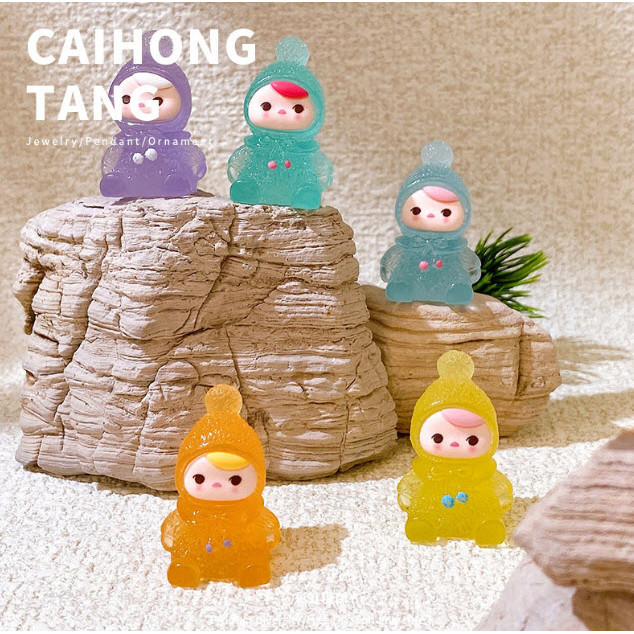 (ลดโละสตอค) ตุ๊กตาเรืองแสง สาวน้อยเมืองหนาว นั่งกับพื้น สุ่มสี น่ารักมาก ตกแต่งบ้าน แต่งสวน ตุ๊กตา