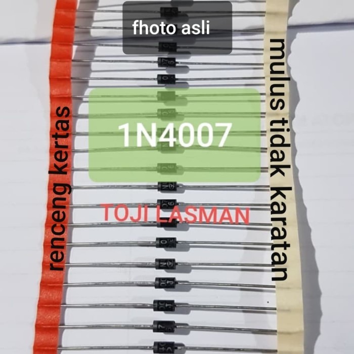 DDL99 ไดโอด 1n4007 in4007 1n ใน 4007 ไดโอดซิลิคอน 1a แรงดันไฟฟ้าสูง