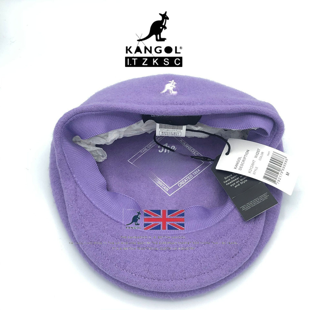 Kangaroo KANGOL หมวกเบเร่ต์ขนสัตว์อินเทรนด์