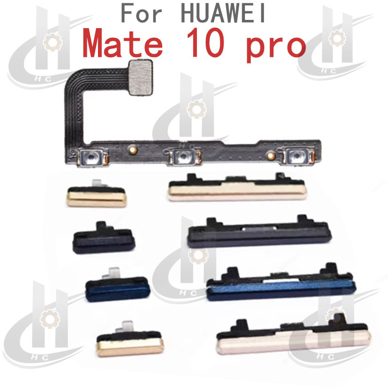 สําหรับ Huawei Mate 10 Pro Power volume ปุ่มด้านข้าง Flex Cable Keys ปุ่มปิดระดับเสียงขึ้นและลงปุ่มด้านข้างอะไหล่ทดแทน