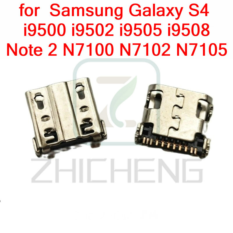 ปลั๊ก Micro USB ชาร์จพอร์ตขั้วต่อซ็อกเก็ตสําหรับ Samsung Galaxy S4 i9500 i9502 i9505 i9508 หมายเหตุ 