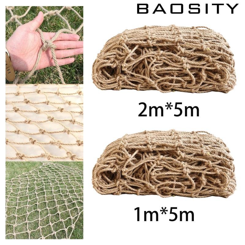 [Baosity] ตาข่ายรองรับพืช 3 มม.ตกแต่งหลายใช้เชือกป่านสุทธิปอ Trellis ตาข่ายสุทธิสําหรับถั่วแตงกวาผักผลไม้