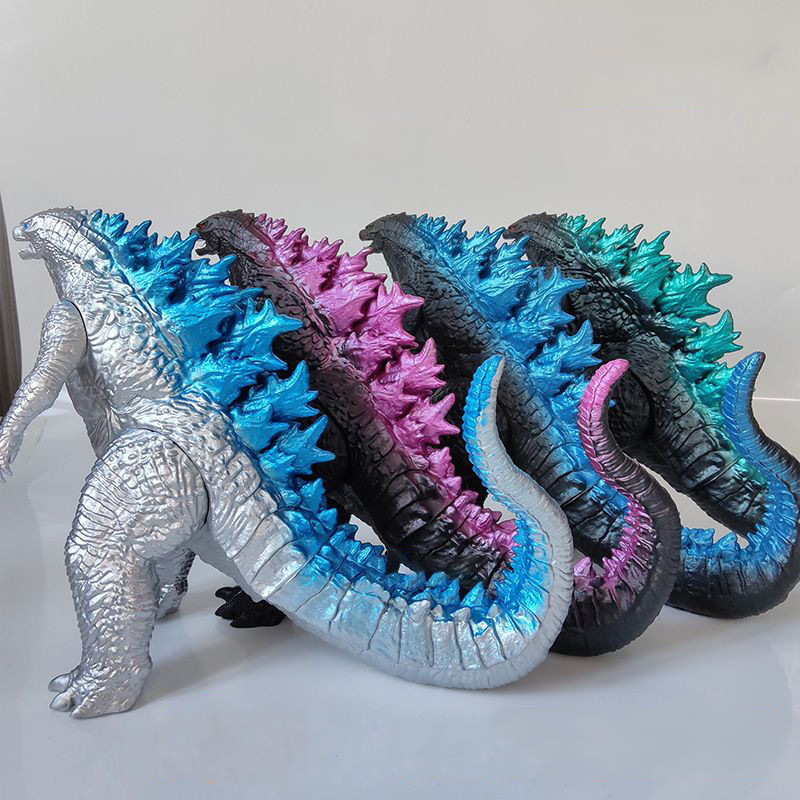 ภาพยนตร์ Furious Godzilla ของเล่น 22 ซม.ไดโนเสาร์ King Kong ยางนุ่ม Joint Movable ตุ๊กตาคอลเลกชันตัวเลขเดสก์ท็อปตกแต่ง - รูปที่ 4