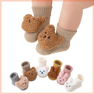 Cc ทารกการ์ตูนถุงเท้าชั้นยางกันลื่นผ้าฝ้ายเทอร์รี่ถุงเท้าเข่…
