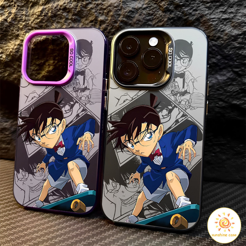 🔥GOOD🔥เคส iPhone รูปแบบการ์ตูนนักสืบโคนันวันพีช ไอโฟน11 For iPhone12 13 14 15Pro MAX X XS XR XS 6 7 8Plus SE2020