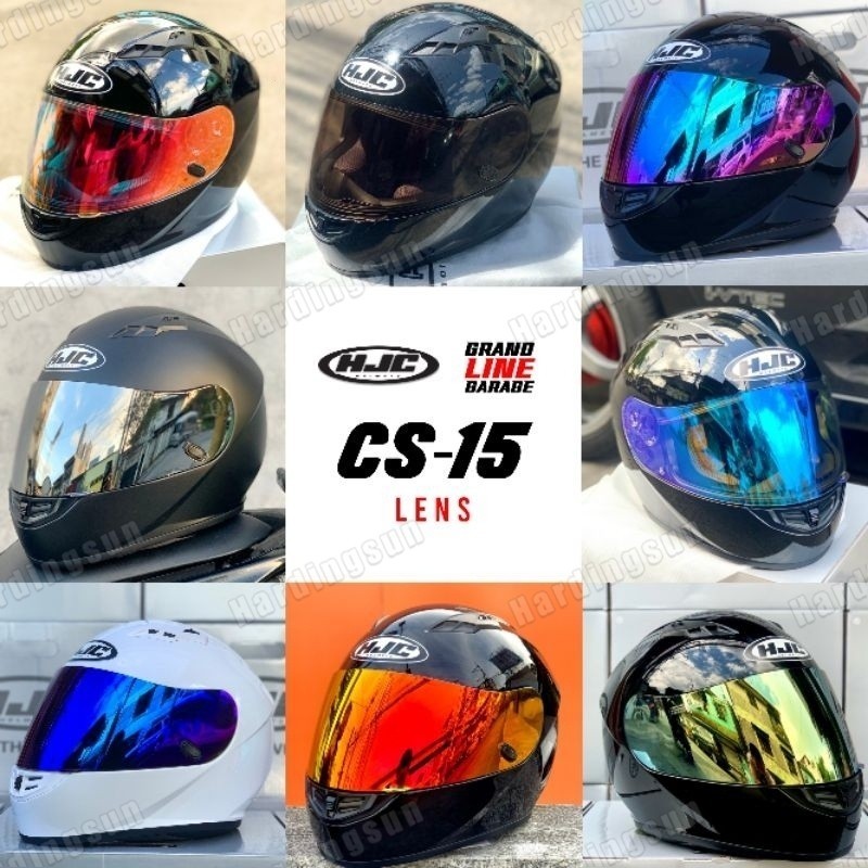 [ReadyStock]HJC Cs 15 Visor Lens Iridium Revo Red Gold Smoke Silver Blue CL 17 CL 16 CL S9