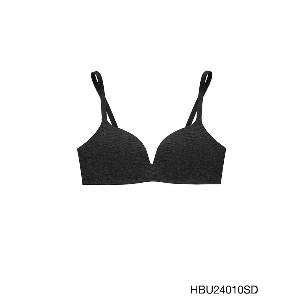 Sabina Habpy Pretty Perfect Level 1 เสื้อชั้นใน ไร้โครง รหัส HBU24010SD - สีเทาเข้ม