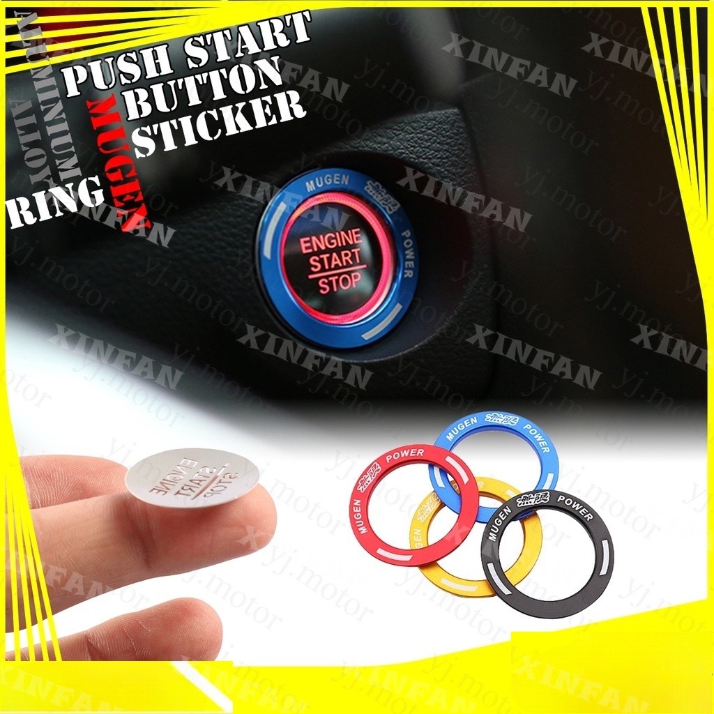 สําหรับ 2016 - 2020 Honda Civic FC Push Start Button Ring Push Button Knob Key Switch Ring Trim Muge