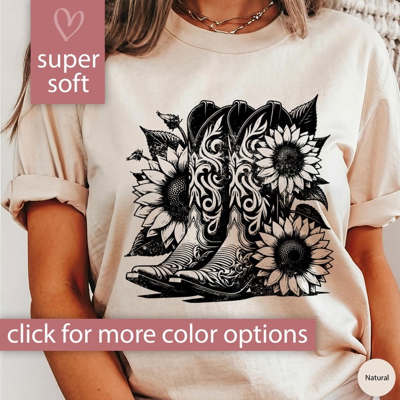 Cowgirl Boots Shirt Gift for Women, Cowboy Boots T-Shirt Gift for Women, Country Concert Shirt, West