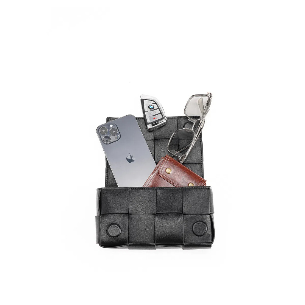 Sunwish SWS-UR14 Magnet Buckle Luxury ทอหนัง Man กระเป๋าคาดหน้าอกผู้ชายขนาดเล็กกระเป๋าคาดเอว
