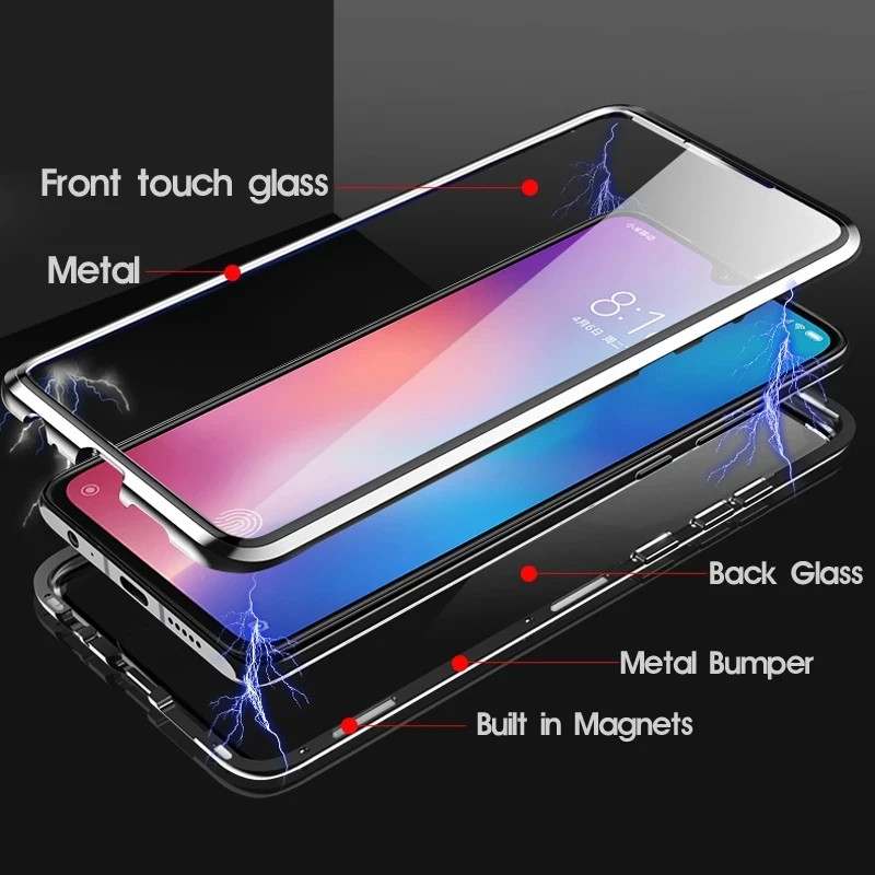 เข้ากันได้กับ Xiaomi POCO X5 PRO X7 PRO X6 PRO F4 X3 GT X3 NFC X3 PRO F3 360 ป้องกันหรูหราแม่เหล็กกระจกนิรภัยฝาครอบ ราคา ถูกที่สุด ดีลบีเคเค แกลเลอรีภาพที่ 3