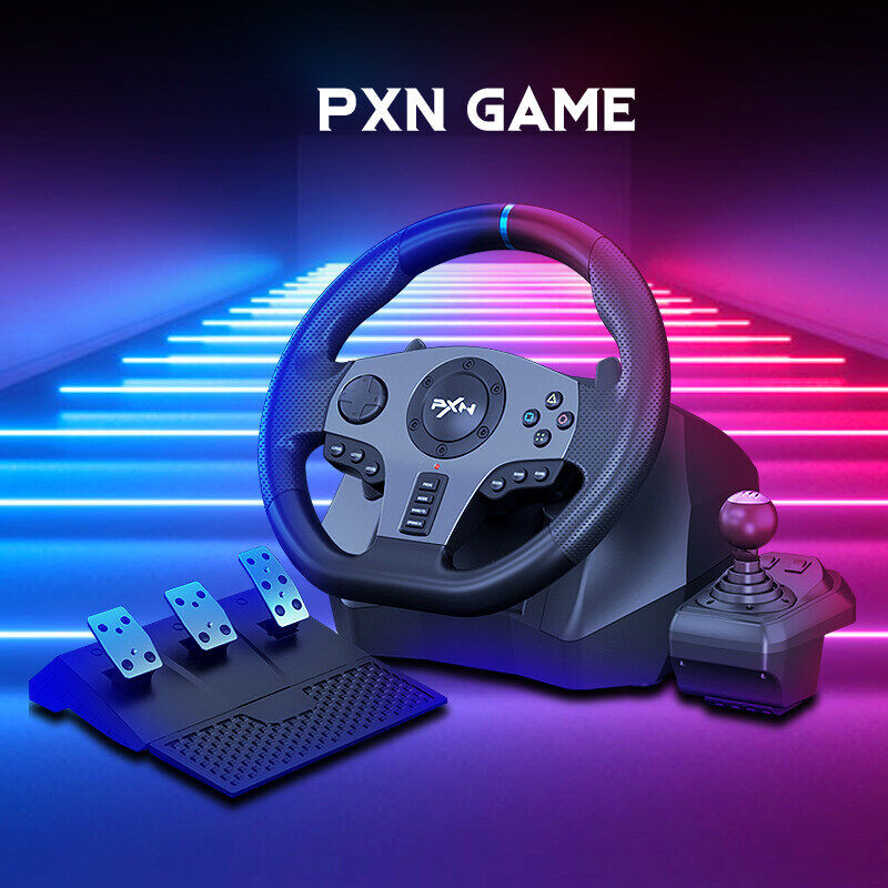 PXN V9 Driving Racing Wheel 270/900 Degree for PS4, PS3, PC,Nintendo Switch,Xbox One,Xbox Series X/S