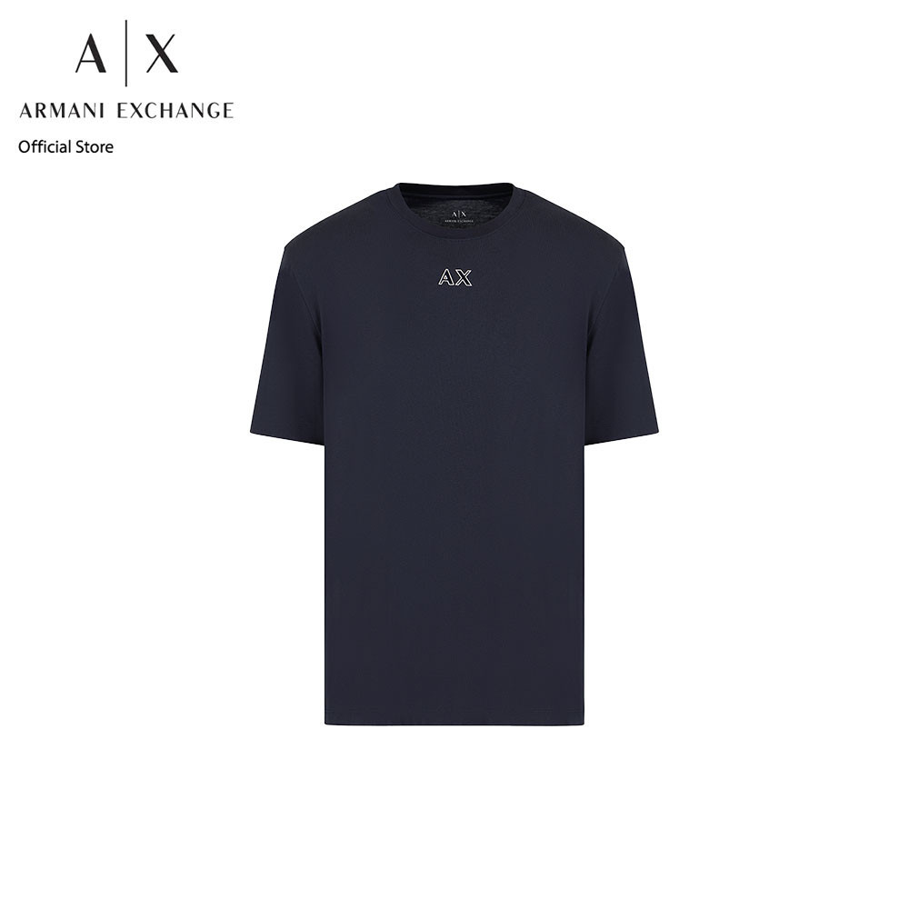 AX Armani Exchange เสื้อยืดผู้ชาย รุ่น AX 6DZTJV ZJLFZ1510 - สีฟ้า