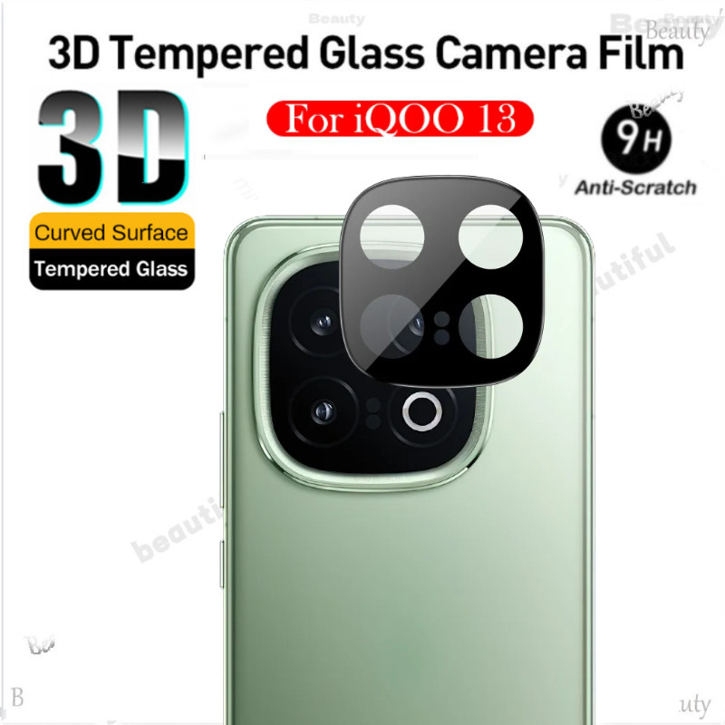 สําหรับ Vivo IQOO 13 5G กล้องฟิล์ม 3D โค้งกลับป้องกัน HD เลนส์กระจกนิรภัยป้องกันฟิล์มสําหรับ Vivo IQ