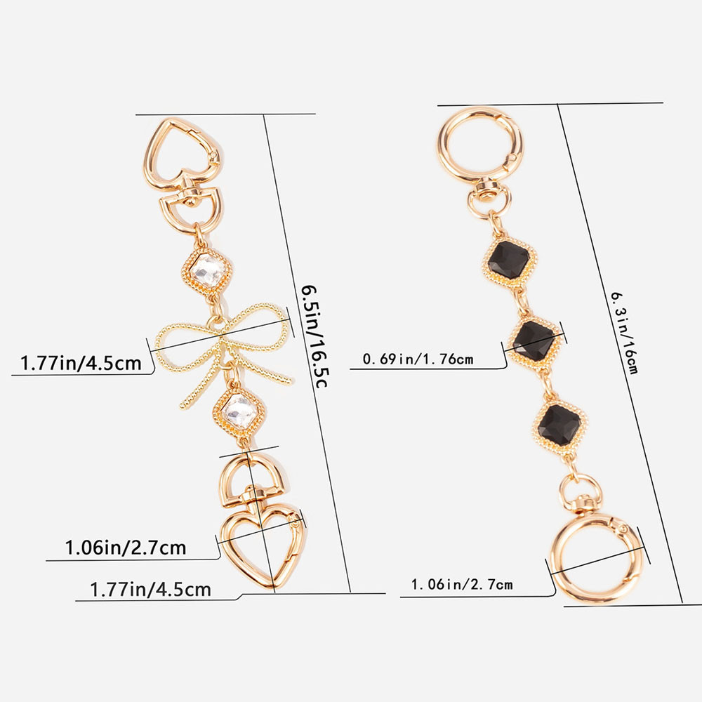 ห่วงโซ่ตกแต่งกระเป๋าเปลี่ยนอุปกรณ์เสริมสายคล้องไหล่ขยายแขวนหัวเข็มขัดหวานกุทัณฑ์ทุกการแข่งขันที่ละเอียดอ่อนเสน่ห์ - รูปที่ 2