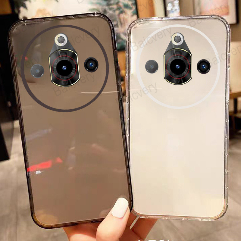 เคสสําหรับ ZTE Nubia Focus Pro Z2351N สีดําใสใส Soft TPU เคสซิลิโคนฝาหลัง