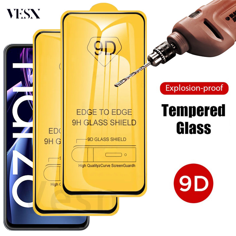 9D ฟิล์มกระจก เต็มจอ Realme Narzo 70 Turbo 70x 60 60x 50 50A 50i Prime 30 30A 20 20A N65 N55 N53 Pro