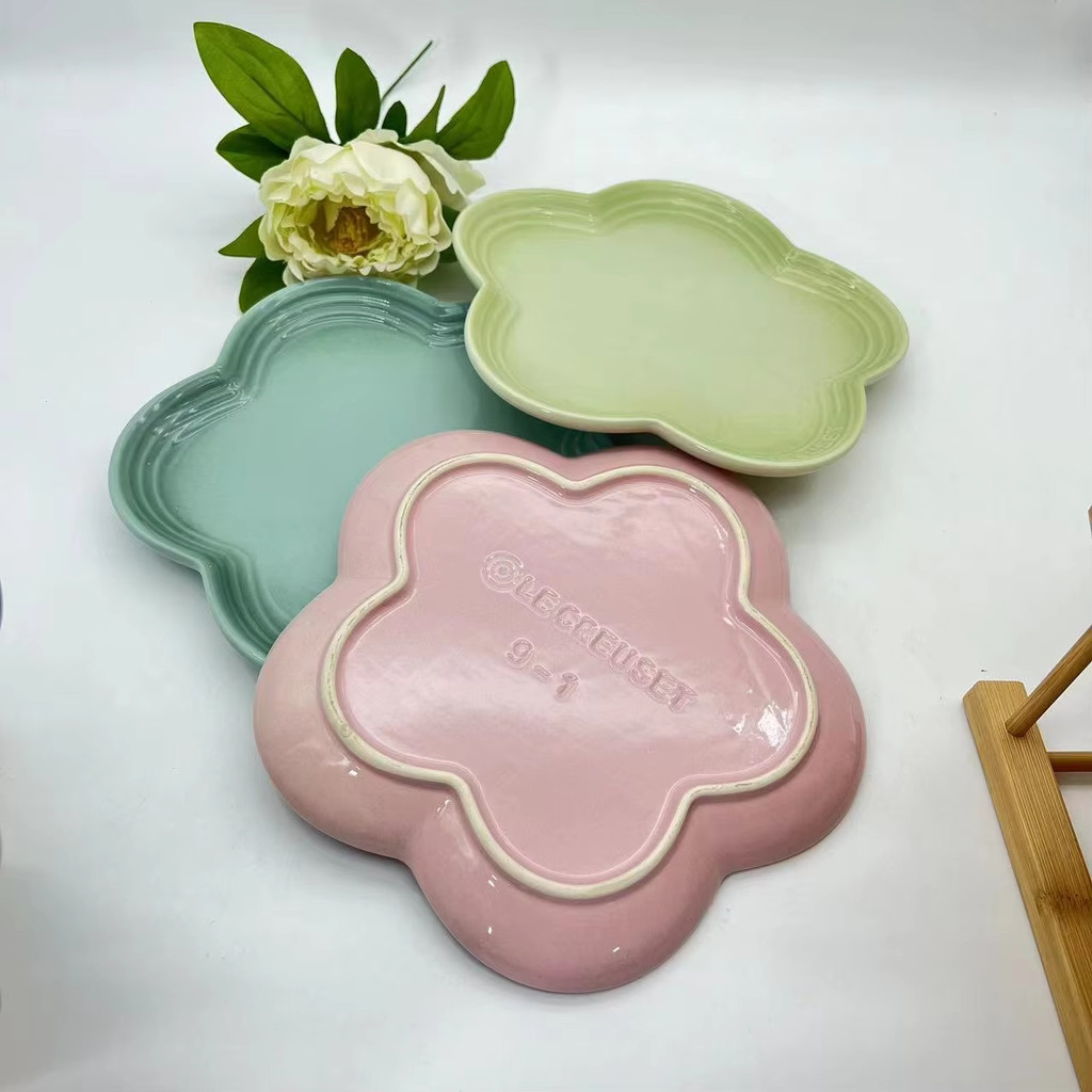 5.5นิ้ว จานเซนติเมตรซอส จานน้ําจิ้ม ดอกพลัม จานข้าวสาลี สไตล์ฝรั่งเศส - รูปที่ 6