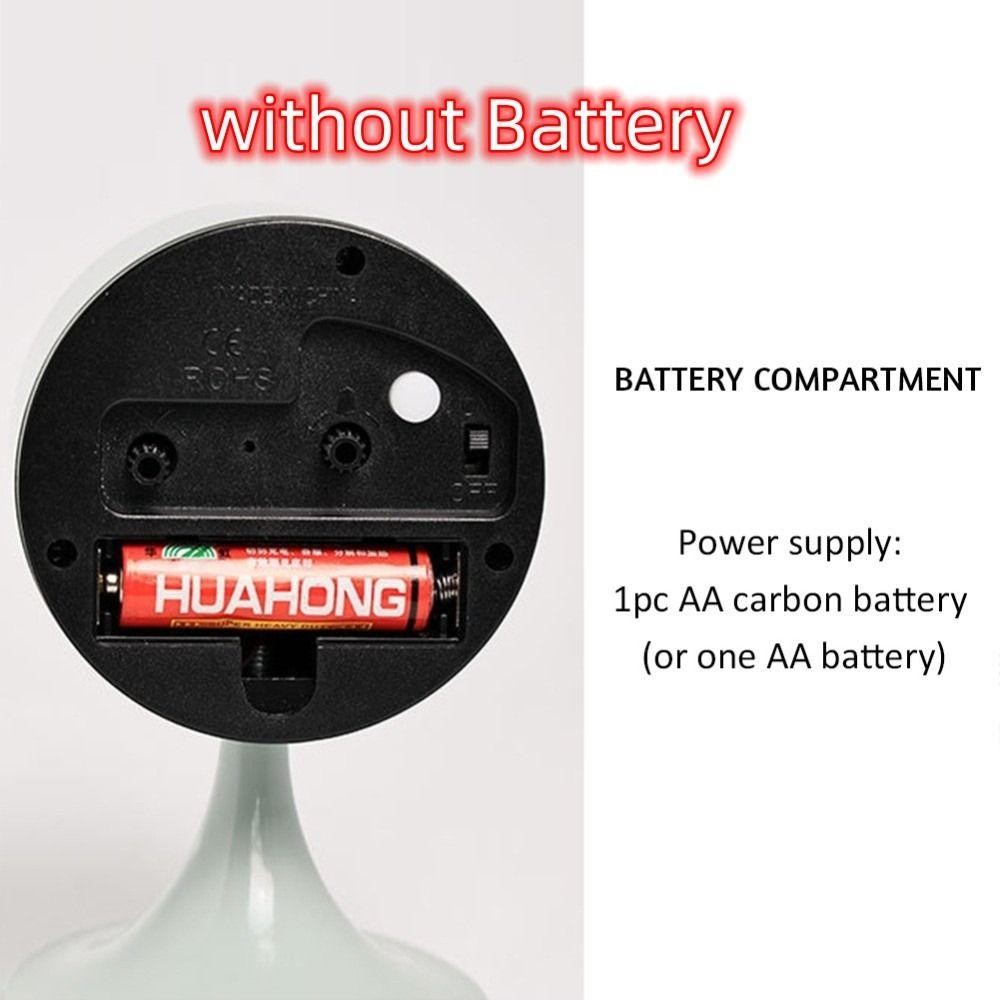 Preva นาฬิกาตั้งโต๊ะเงียบ, รอบไม่มีแบตเตอรี่นาฬิกาปลุก, โลหะวินเทจนักเรียนข้างเตียง Nightlight นาฬิกาตกแต่งบ้าน - รูปที่ 2