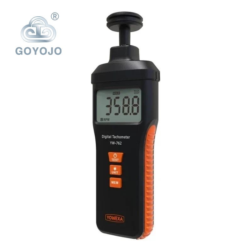 2 In 1 Combination Contact และเลเซอร์ Non-Contact Digital Photo Tachometer Linear Speed หมุน RPM Tac