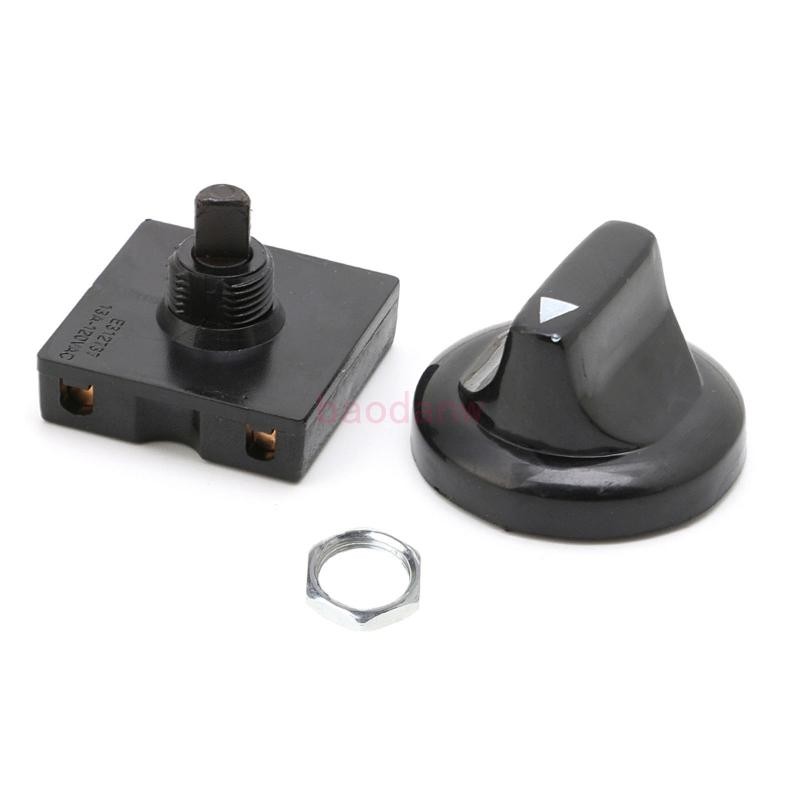 Bdw 4-Position 3-Speed Fan Selector สวิตช์โรตารีผู้ว่าราชการพร้อมลูกบิด 13AMP 120V-250V