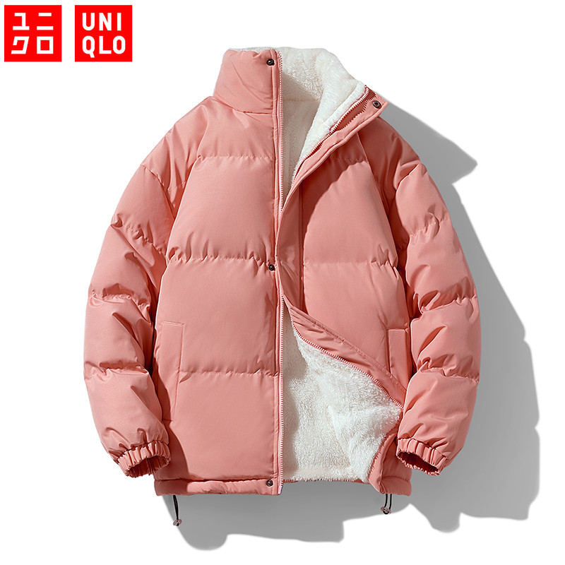 UNIQLO เสื้อแจ็กเก็ตลําลอง ผ้าฝ้าย แบบหนา บุฟองน้ํา ทรงหลวม ให้ความอบอุ่น สําหรับหญิง และผู้ผู้ชาย 2024 [S-3XL]