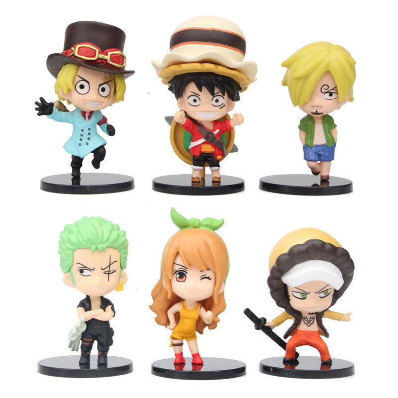 จัดส่งจากประเทศไทย6 ชิ้น/กล่อง One Piece Zoro Luffy รูปที่ 7