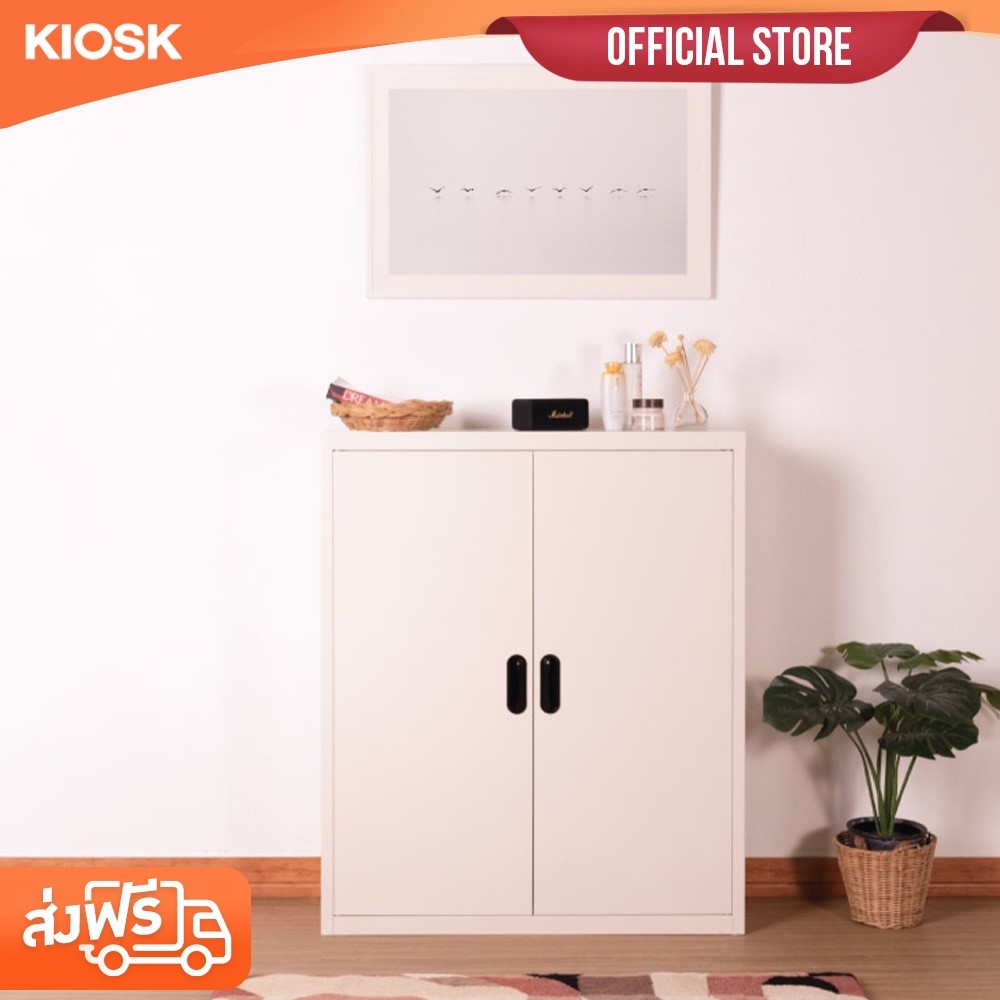 [จัดส่งพร้อมติดตั้งฟรี] KIOSK ตู้ รุ่นVIO 2 บานเปิดกลาง W88 x D40.7 x H122