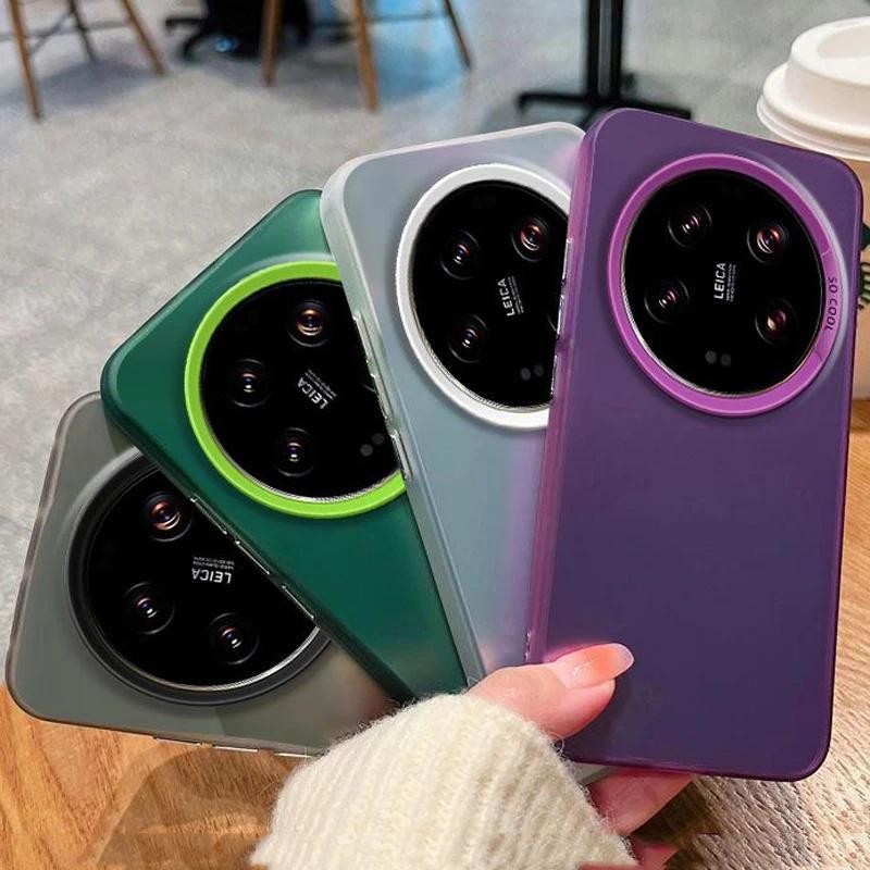 สําหรับ Xiaomi 14 Ultra Xiaomi Mi 14 Ultra mi 14 Ultra case Luxury Metallic Aurora Skin สีเมทัลลิค M