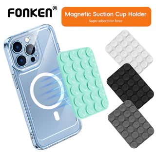 Fonken ที่วางโทรศัพท์แม่เหล็กสําหรับ Magsafe ถ้วยดูดซิลิโคนแม่เหล็กติดผนังขาตั้ง Universal Bracket