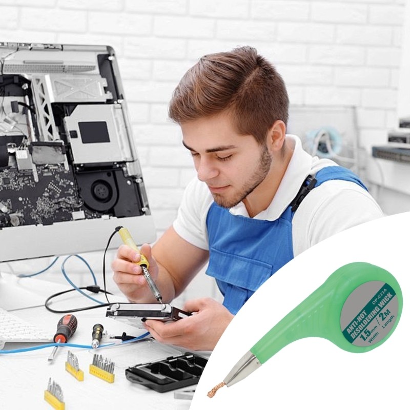 EV การออกแบบตามหลักสรีรศาสตร์ Desoldering Soldering Wick สําหรับการทํางานการจัดการที่สะดวกสบาย
