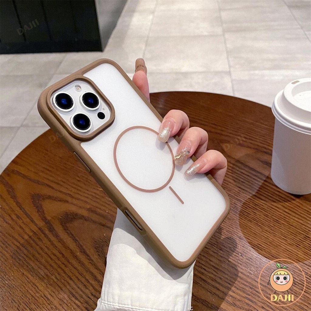 DAJII บบางเฉียบ ด้านใส ป้องกันลายนิ้วมือนุ่ม Case iPhone ใช้ได้กับ เคสไ โฟน Compatible For iPhone 16 15 14 13 12 11 Pro Max Plus เคสกันกระแทก Case