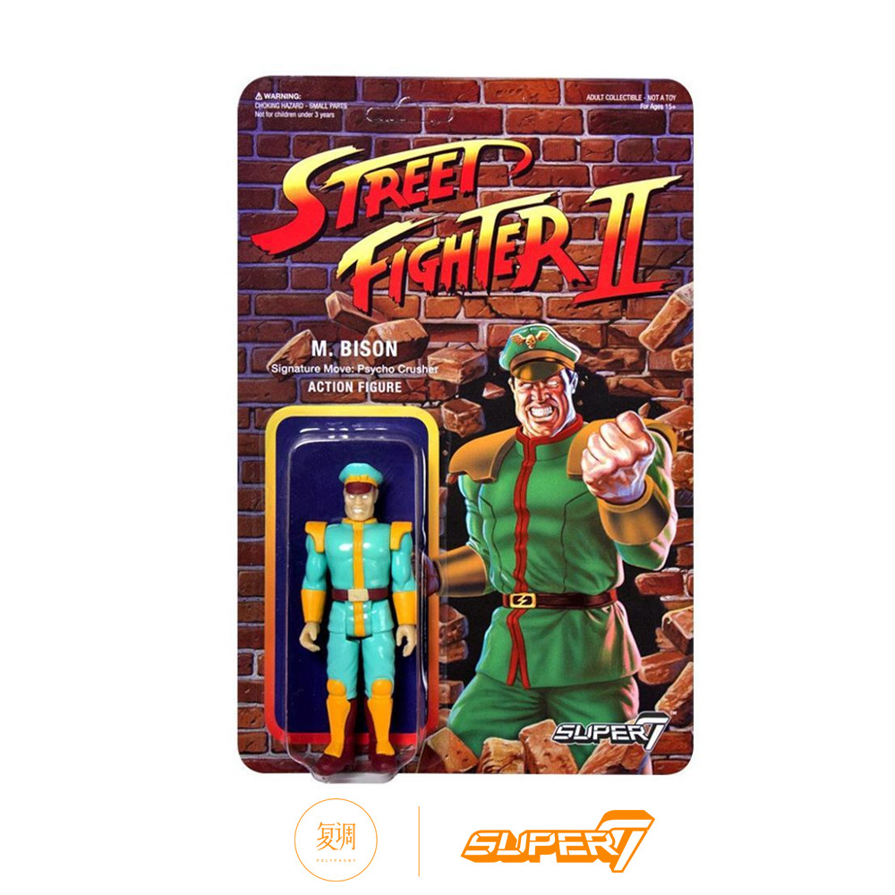 ที่วางโชว์ Street Fighter 2 Champion Edition Raiden ขนาด 3.75 นิ้ว Super7 ในสต็อก