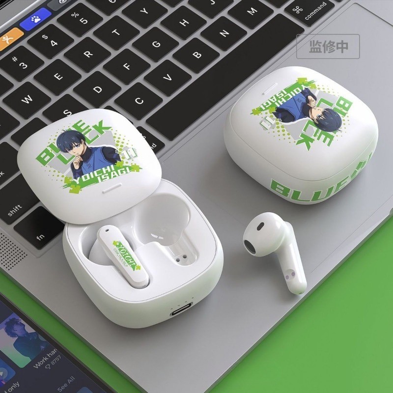 BLUE LOCK ไร้สายบลูทูธ 5.3 หูฟัง Isagi Yoichi Nagi Seishiro TWS คุณภาพเสียงสูง HiFi Latency ต่ําสเตอ